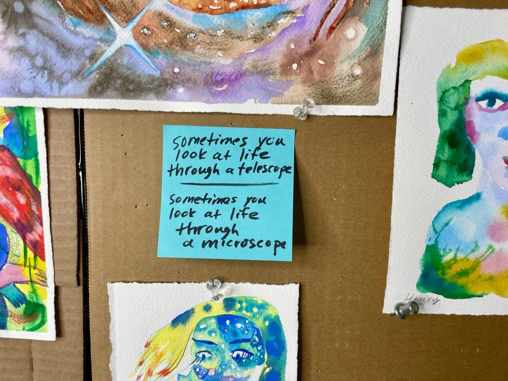 A picture of Rebecca's art studio